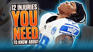 Fantasy Football Draft Advice | 12 Key Injuries to Know (2024)