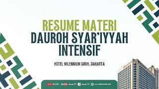 RESUME DAURAH INTENSIF KITAB TAUHID MATERI 3