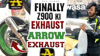 FINALLY ARROW EXHAUST // Z900 CRAZY SOUND #z900 #kawasaki #arrow #z900exhaust #ytshorts #shorts