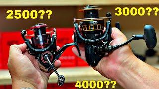 The Truth About Spinning Reel Sizes!! (2500 vs 3000 vs 4000)