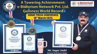 A Towering Achievement: e-Biotorium Network Pvt. Ltd. Guinness World Record Surat Press Conference