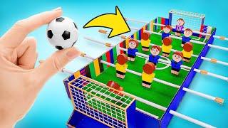 Să jucăm fotbal acasă  Foosball DIY UȘOR de făcut din carton!