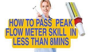 #OSCE VIDEOS#Peak flow meter  2023 simplified. Using a peak flow meter on a patient with Asthma.