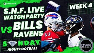 S.N.F. Live Watch Party: Bills vs. Ravens Week 4