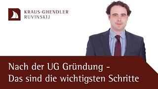 Nach der Gründung einer UG - Das sind die wichtigsten Schritte