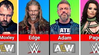 Wrestlers Name Changes WWE vs AEW