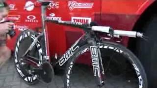 Cadel Evans' BMC TT01 time trial bike at Tour de France 2010