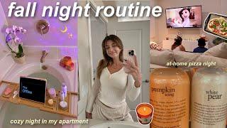 FALL NIGHT ROUTINE (aesthetic & relaxing night-in at my apartment)