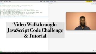 Learn to code - JavaScript Tutorial Using a Code Challenge | Full Walkthrough