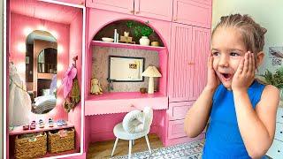 Building Her A Princess Built-In Cabinet