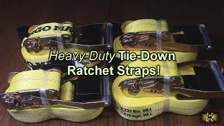 DC Cargo Brand Heavy-Duty Tie-Down Ratchet Straps (Pack of 4)  2" x 27 Feet REVIEW