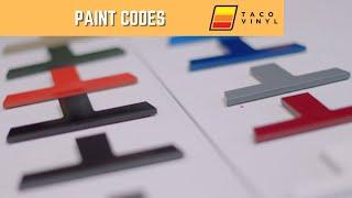 Taco Vinyl Paint Codes/Toyota Paint Code References