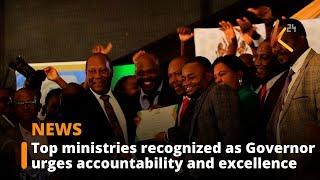 Top ministries recognized as Governor Malombe urges accountability and excellence