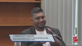 Chris Boodram Testifies - Commission of Inquiry - Paria Tragedy - Trinidad