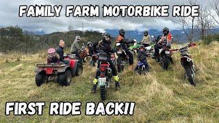 FIRST RIDE BACK!!! - Big Family Farm Ride on Adventure Bikes