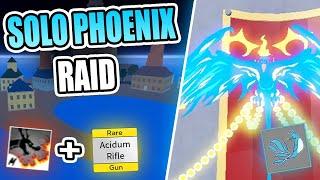 SOLO PHOENIX RAID WITH DRAGON TALON + ACIDUM RIFLE | Blox Fruits