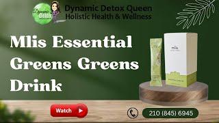 ESSENTIAL GREENS Greens Drink Review | Buy Mlis | Fitness Plans | Dynamic Detox Queen