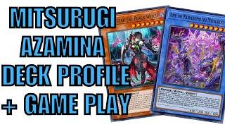 MITSURUGI AZAMINA DECK PROFILE + GAME PLAY! (NO RYZEAL) #yugioh