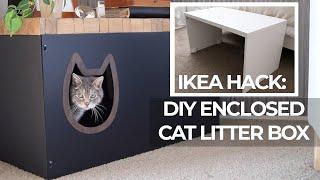 IKEA hack: DIY enclosed Cat Litter Box