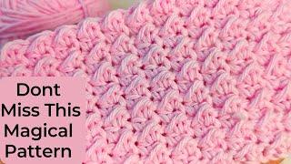 JUST 2 STITCHES, DONT MISS IT, BEAUTIFUL CROCHET *SUPER FAST SUPER EASY*