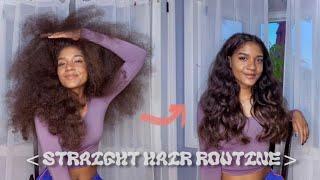 how I straighten my hair to look like an expensiveee wig | TYMO