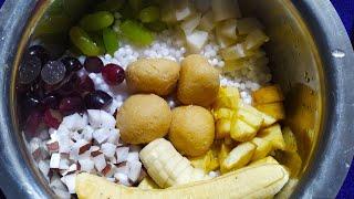 Sabu Makha Bengali Style || Sabu Makha with Fruits ||No cook Bengali Sanck