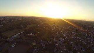 Löhne von oben | Abendsonne über Löhne