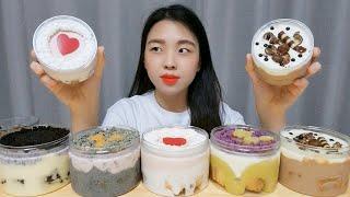 부산 떠먹는 스콘 "스스스" Scone Dessert MUKBANG 흑임자 오레오 딸기바나나 여러가지 떠먹는 스콘 먹방