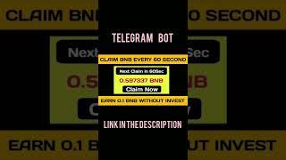 "𝐇𝐨𝐰 𝐭𝐨 𝐄𝐚𝐫𝐧 𝐁𝐍𝐁 𝐭𝐡𝐫𝐨𝐮𝐠𝐡 𝐀𝐢𝐫𝐝𝐫𝐨𝐩𝐬 𝐚𝐧𝐝 𝐛𝐨𝐭𝐬 #telebot#freebnb#earnbnb#freecrypto#freebtc#freebinance