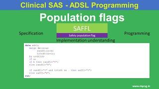 Clinical SAS: ADSL - SAFFL - derivation of Safety Population Flag