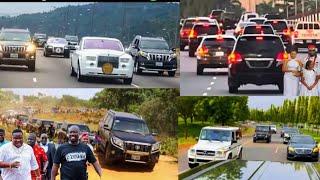 See Expensive Convoy that Stormed Enugu for Flavour Father's Burial and Why it Didn't Hold in Umunze