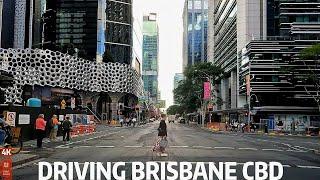 [4k] Driving Brisbane CBD Tuesday 25 June 2024 | Queensland | Australia
