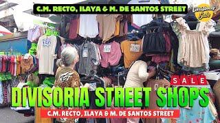 [4K] DIVISORIA STREET SHOPS (PRE-CHRISTMAS TOUR) - C.M. RECTO, ILAYA & M. DE SANTOS STREETS