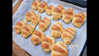 Semi-French croissants with jam, completely different, delicious, like puff pastry #croissants