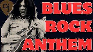 Blues Rock Anthem Jam Track | Guitar Backing Track (A Minor / 82 BPM)