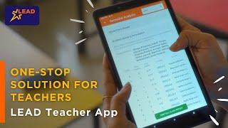 English | LEAD School Teacher app | One Stop Solution for Teachers | LEAD