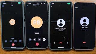 iPhone 15 PM, Pixel 8 Pro, iPhone 14 PM, Pixel 7 Pro Session vs SimpleX Secure Apps Incoming Calls