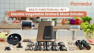 Parmedu Electric Vegetable Grater&Meat Grinder