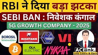 RBI Monetary Policy Meeting | Company Banned by SEBI | Stock Market updates | Aceink