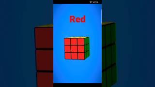 OMG Red side are solved but all side solved on cube #viral