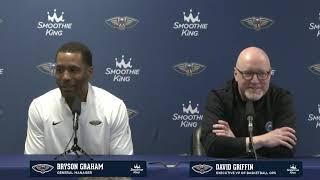 David Griffin & Bryson Graham interview | Pelicans Media Day 2024