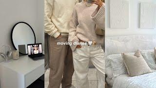 moving diaries - new furniture, cook dinner with me and mini deep clean