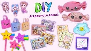 10 DIY KAWAII MATERIAL ESCOLAR - MARCA PÁGINAS - ADESIVOS - ESTOJO DE LÁPIS E MUITO MAIS...