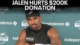 Jalen Hurts makes generous $200K donation to Philly schools