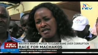 Wavinya Ndeti wants Alfred Mutua to clear his name from corruption cases before the August polls