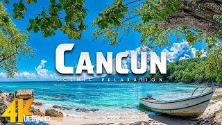 Cancun 4K Amazing Aerial Film, Explore Beautiful Natural Places With Epic Cinematic Music, 4K Hdr