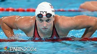 Katie Ledecky eyeing NINTH gold medal after strong 800m freestyle heat | Paris Olympics | NBC Sports