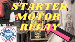 Toyota Yaris 2001 Petrol Starter Motor Relay Location