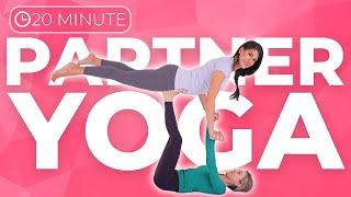 20 minute PARTNER YOGA | Acro Yoga Routine for *all levels, ages, & sizes*