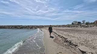 Morning Walk on the Beach: Eforie Sud to Eforie Nord - Romania